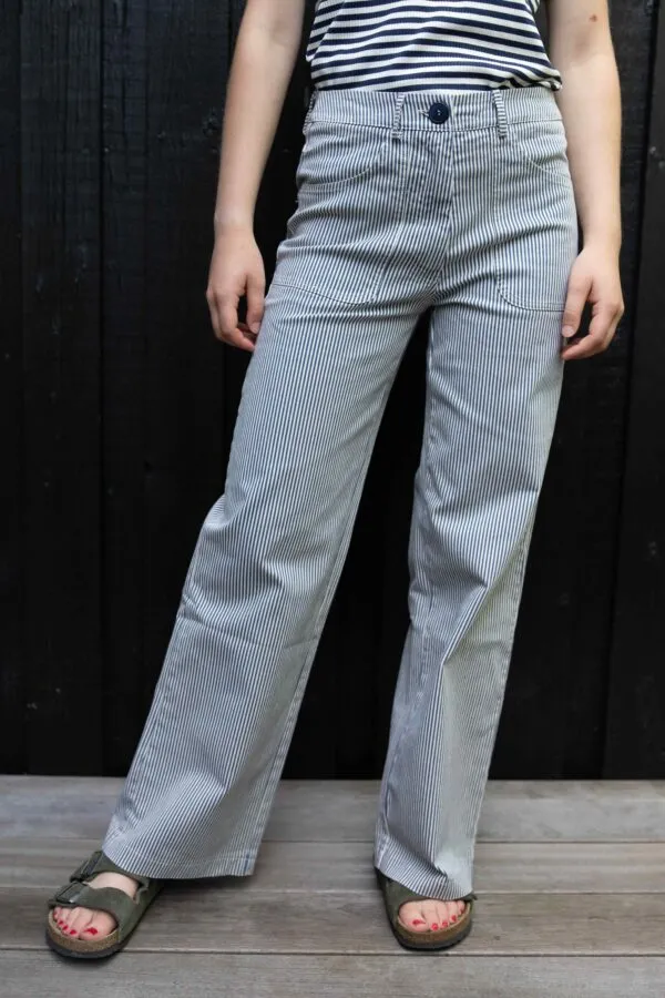 Danedaisy Stretch Canvas Pants - print streep