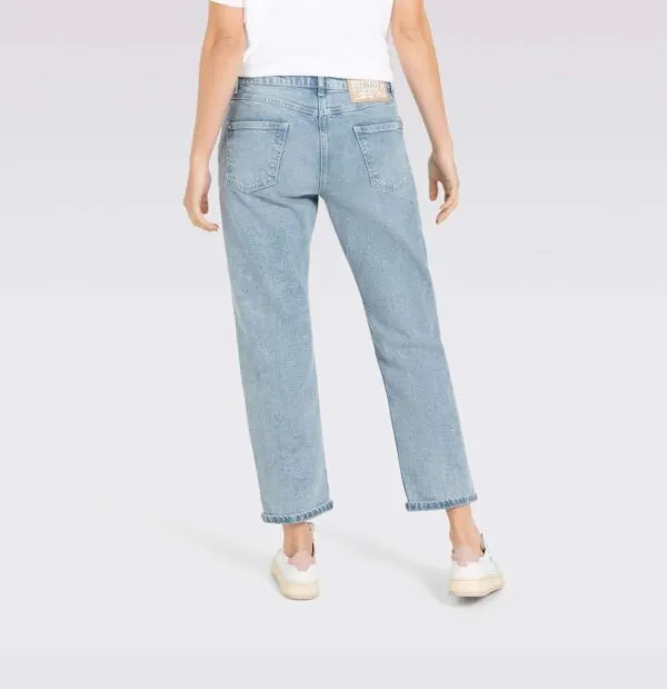Straight - coal blue random wash