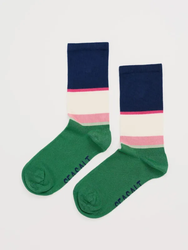 Womens Sailor Socks - Donkergroen