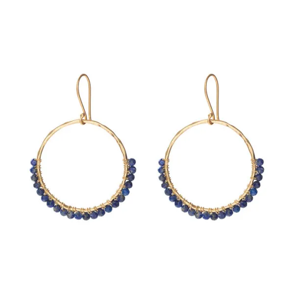 Kindness Lapis Lazuli GP Earrings - Lapis Lazuli