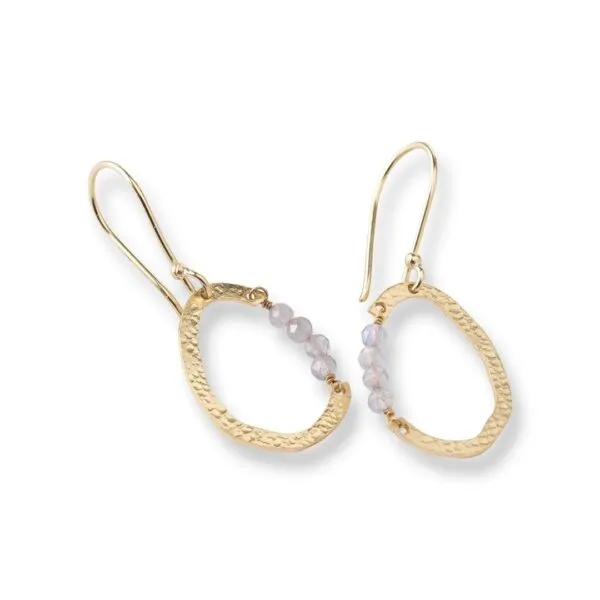 Optimism Labradorite Earrings GP - Labradorite