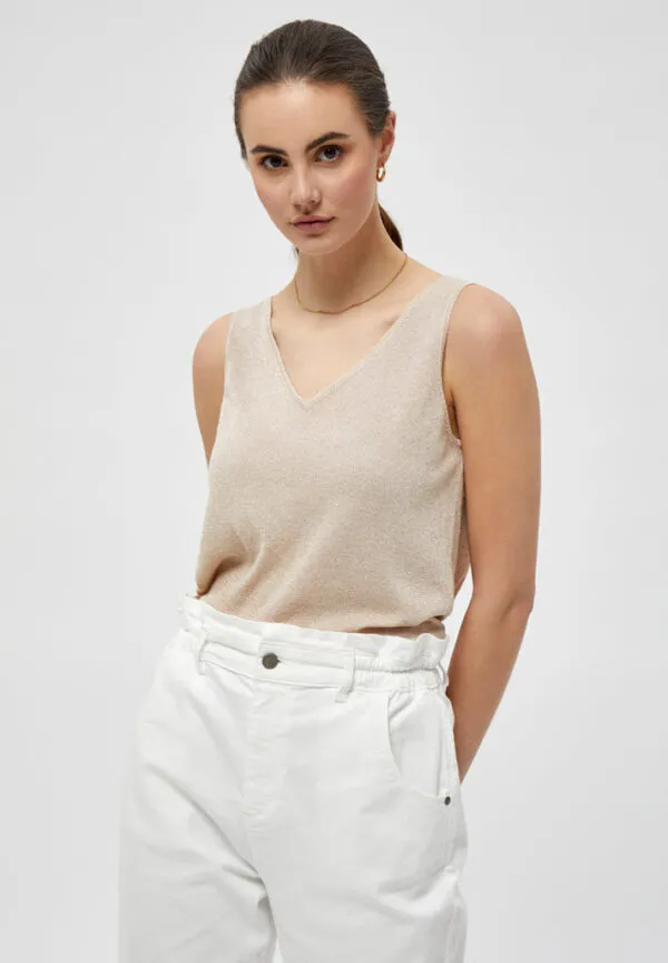 MSCarli Knit Top  - Goud
