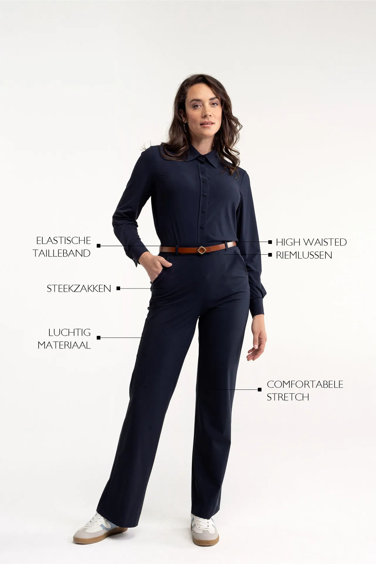 Marilon Trousers - Blauw - Afbeelding 4