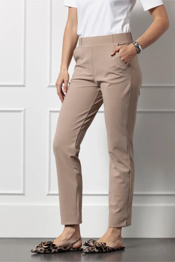 Anne bonded trousers - Latte