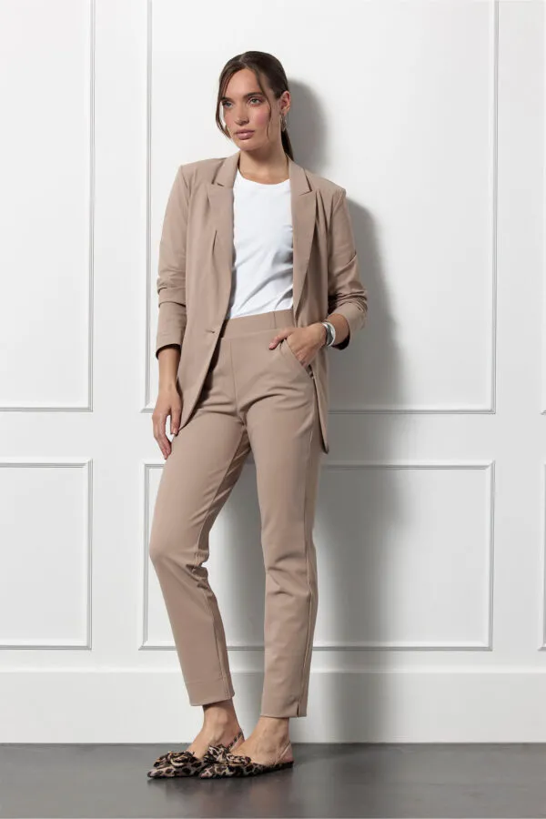 Anne bonded trousers - Latte