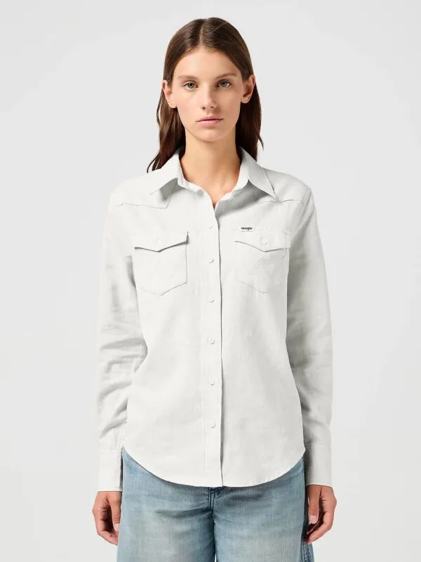 Western shirt vintage white - Off white