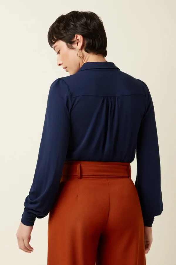 Carina Blouse Viscose Light - Rhodonite Blue