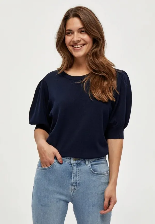 MSLiva Knit Tee - Donkerblauw