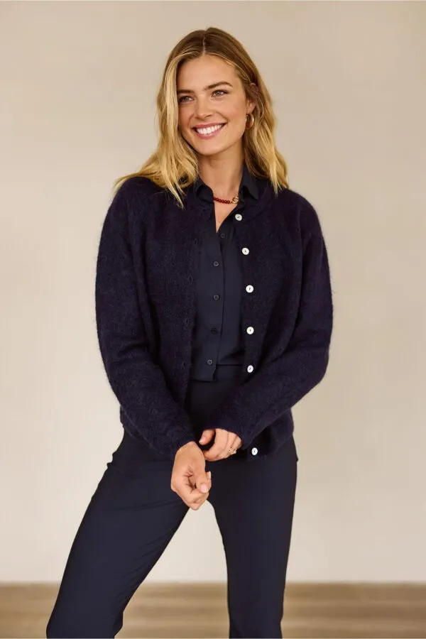 Bibi mohair cardigan - Blauw