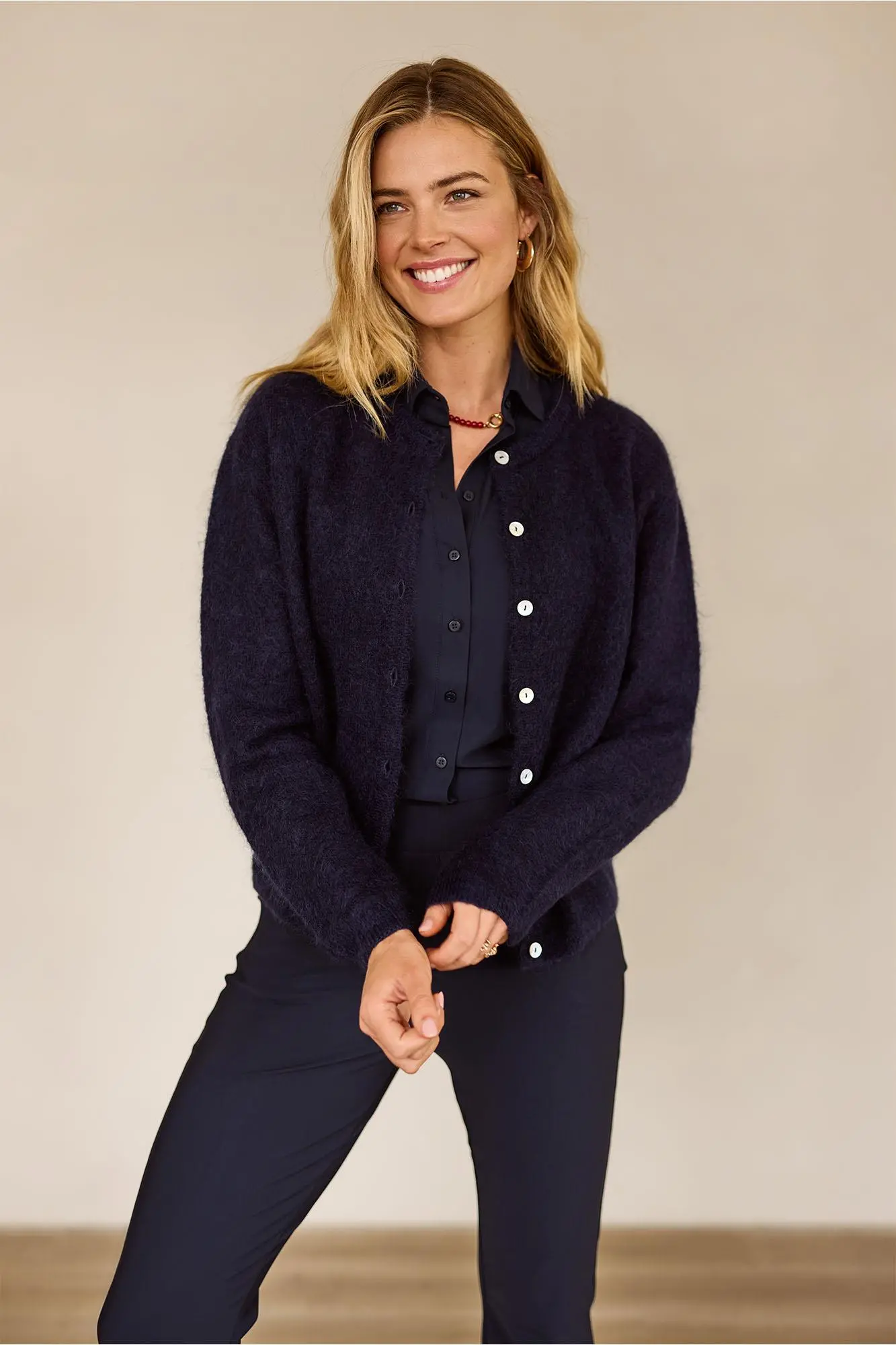 Bibi mohair cardigan - Blauw