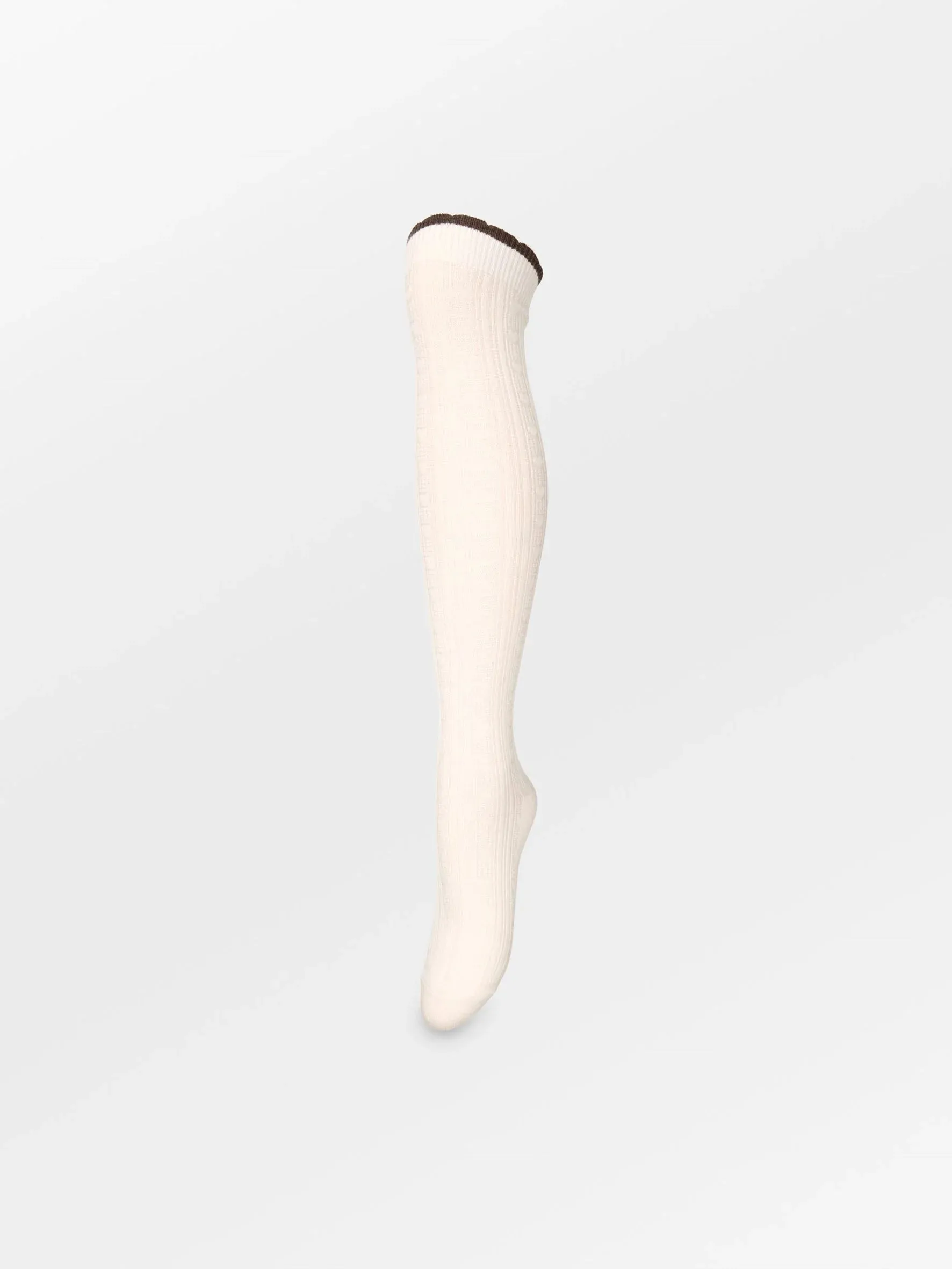 Scallop Knee Sock - Off white