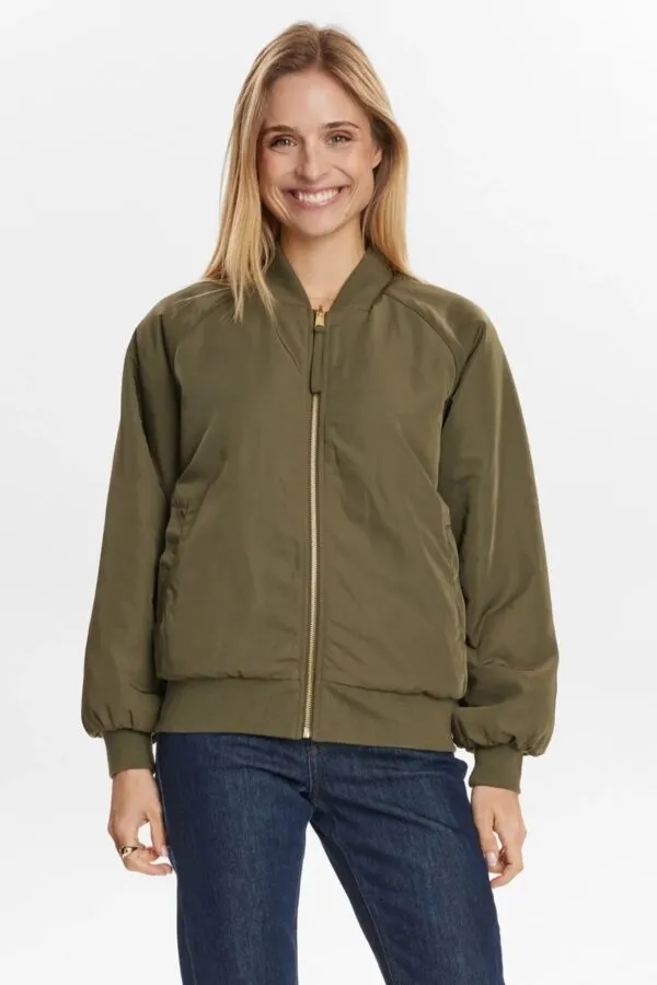 NUETERA REVERSIBLE JACKET - Army green