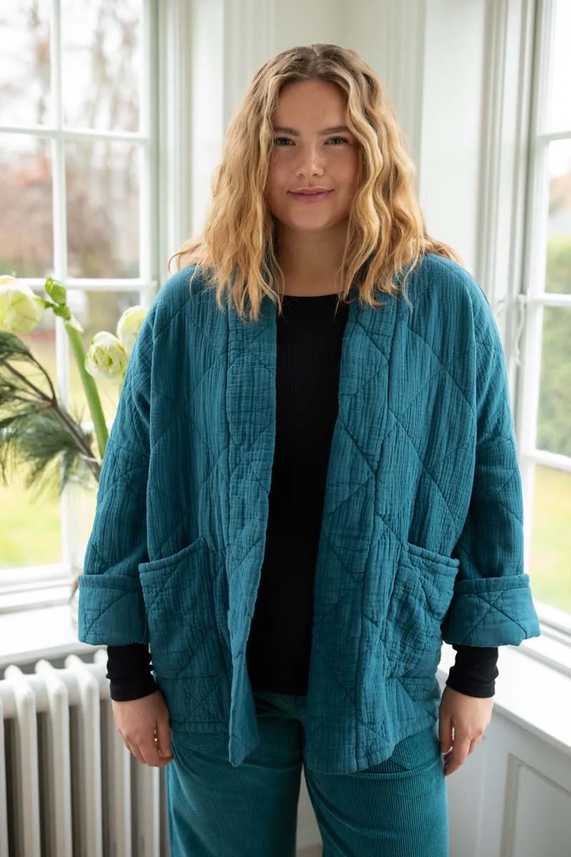 Danekatrin Quilt Jacket - Dark Slate