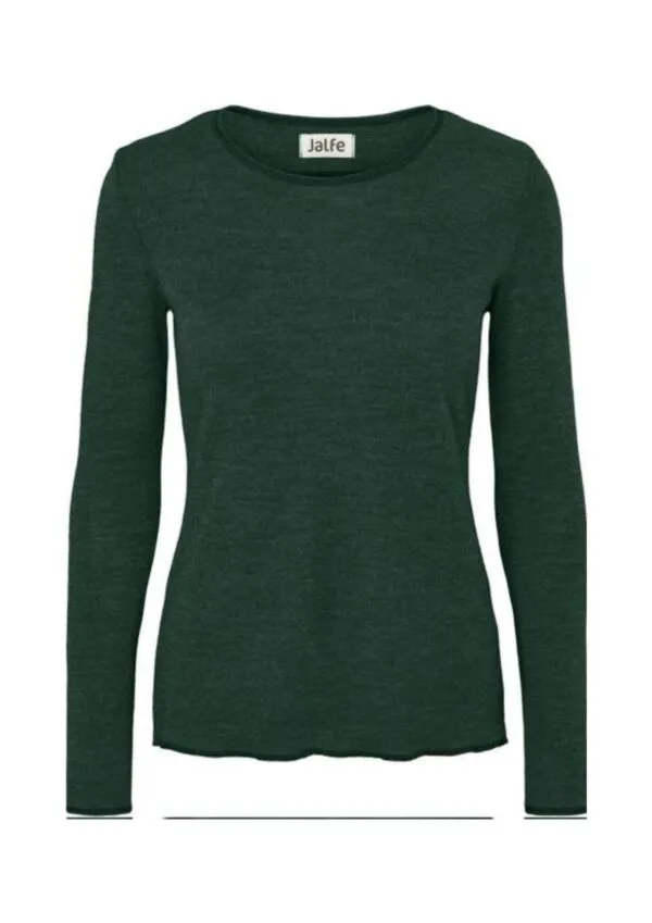 Shirt Wool  - Donkergroen