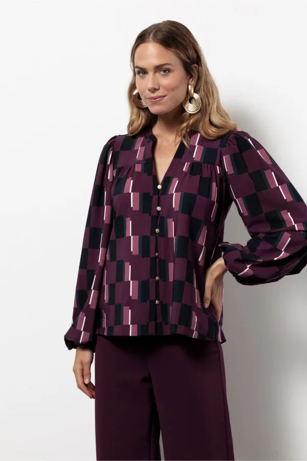 Flor block blouse - Multi color