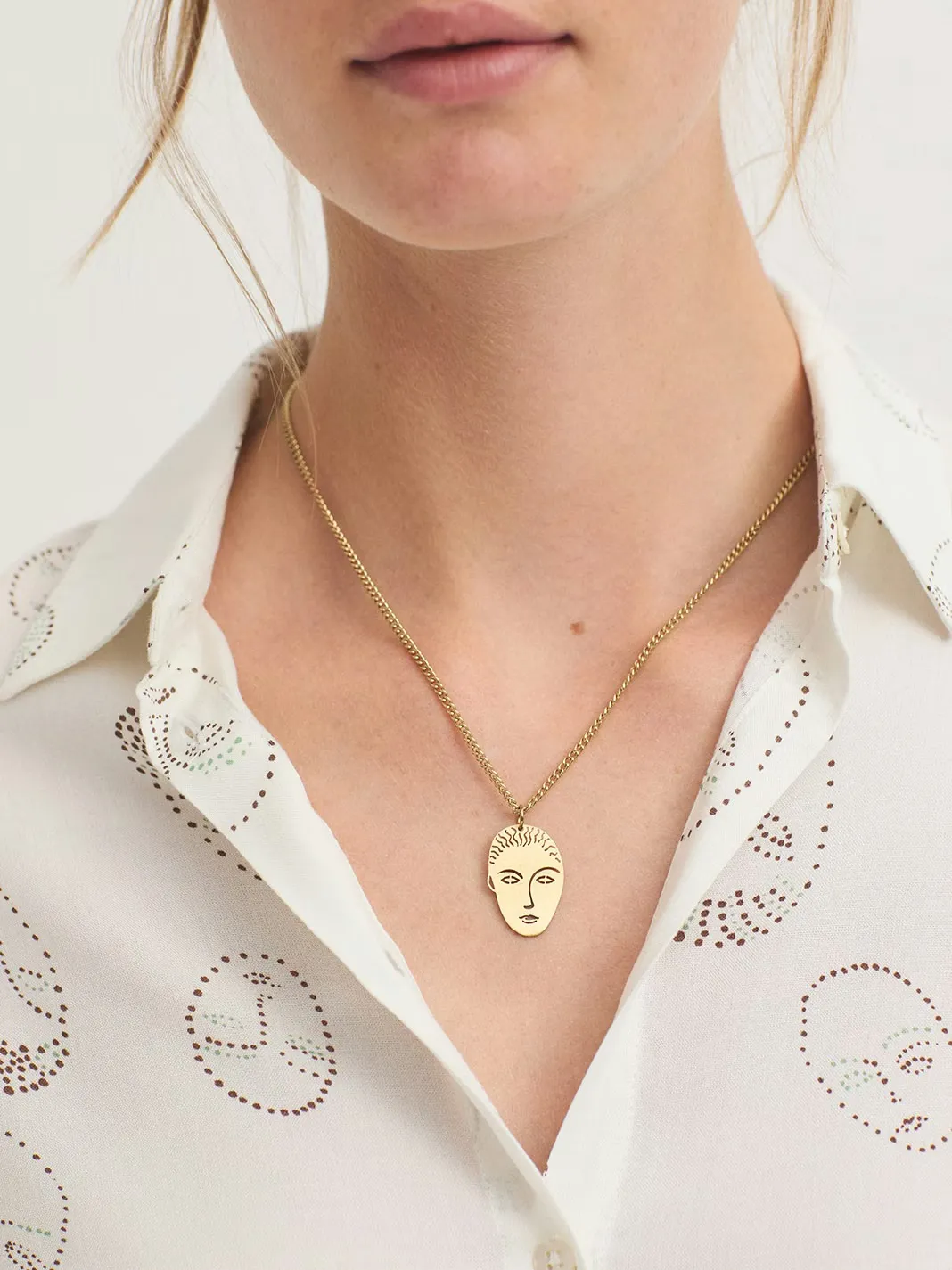 Muse necklace - Goud