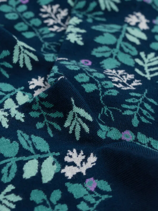 Women's Bamboo Arty Socks - Pressed Herbs Inkwell