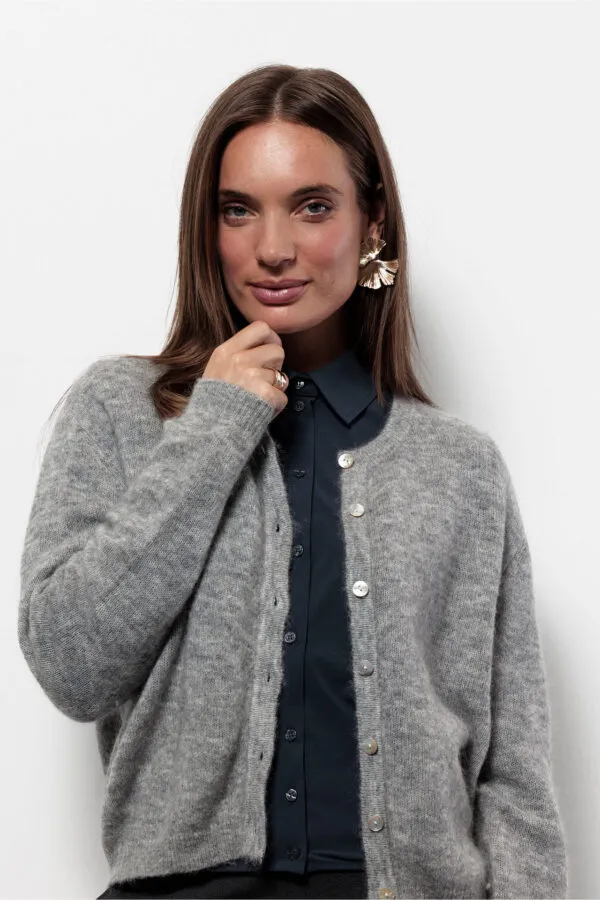 Bibi mohair cardigan - Grijs