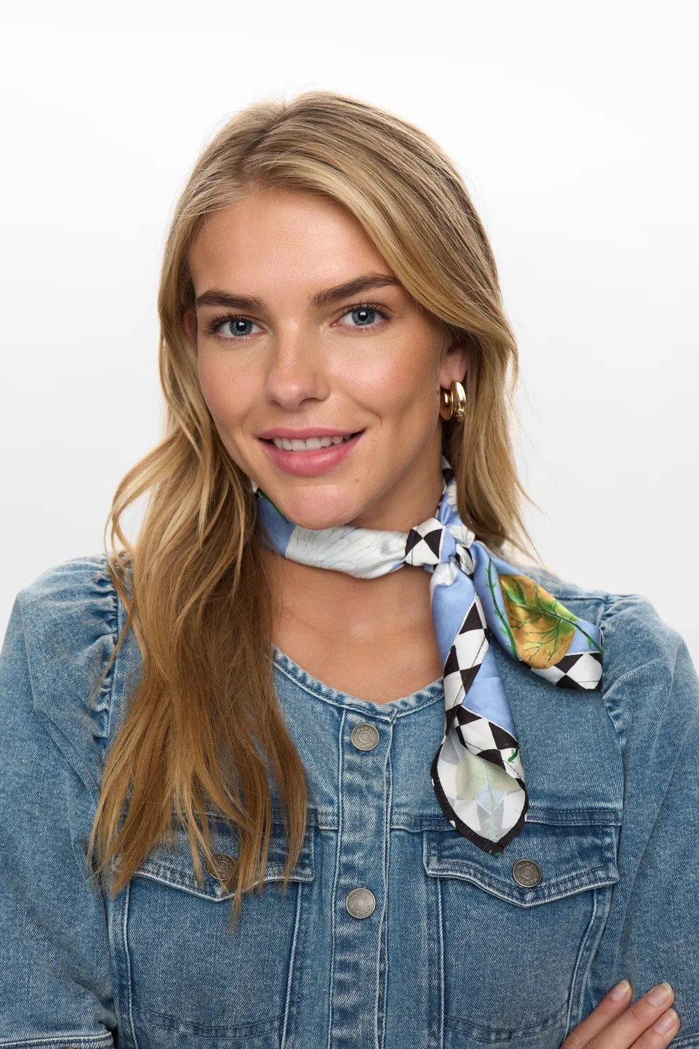 NUMOCHA SATIN SCARF - Groen - Afbeelding 3