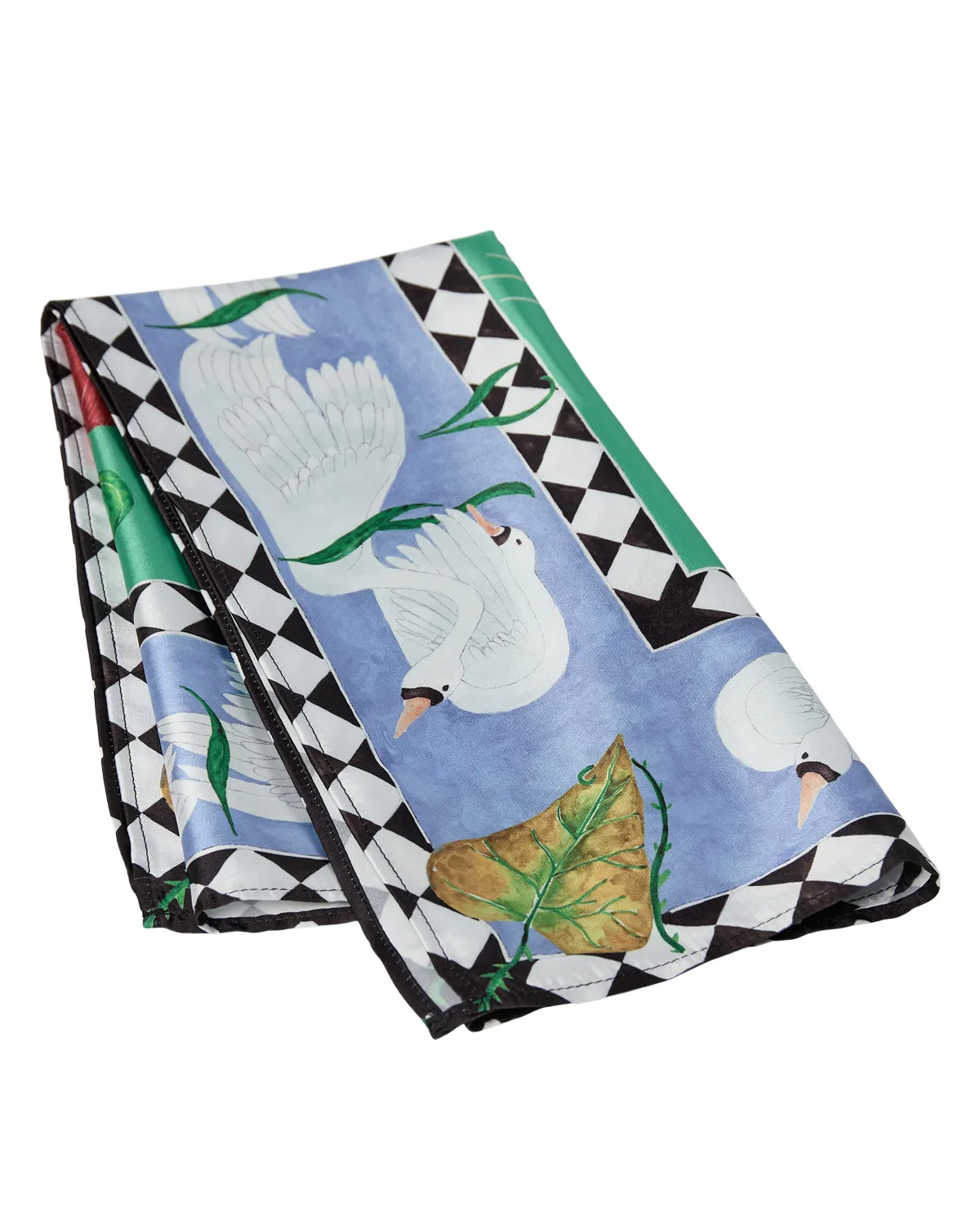 NUMOCHA SATIN SCARF - Groen - Afbeelding 5