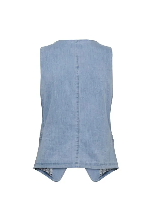 NUALETTA VEST - licht denim