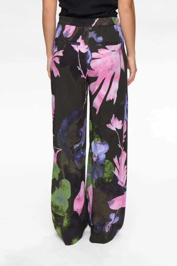 NUFEYA PANTS - Bloemen print multi