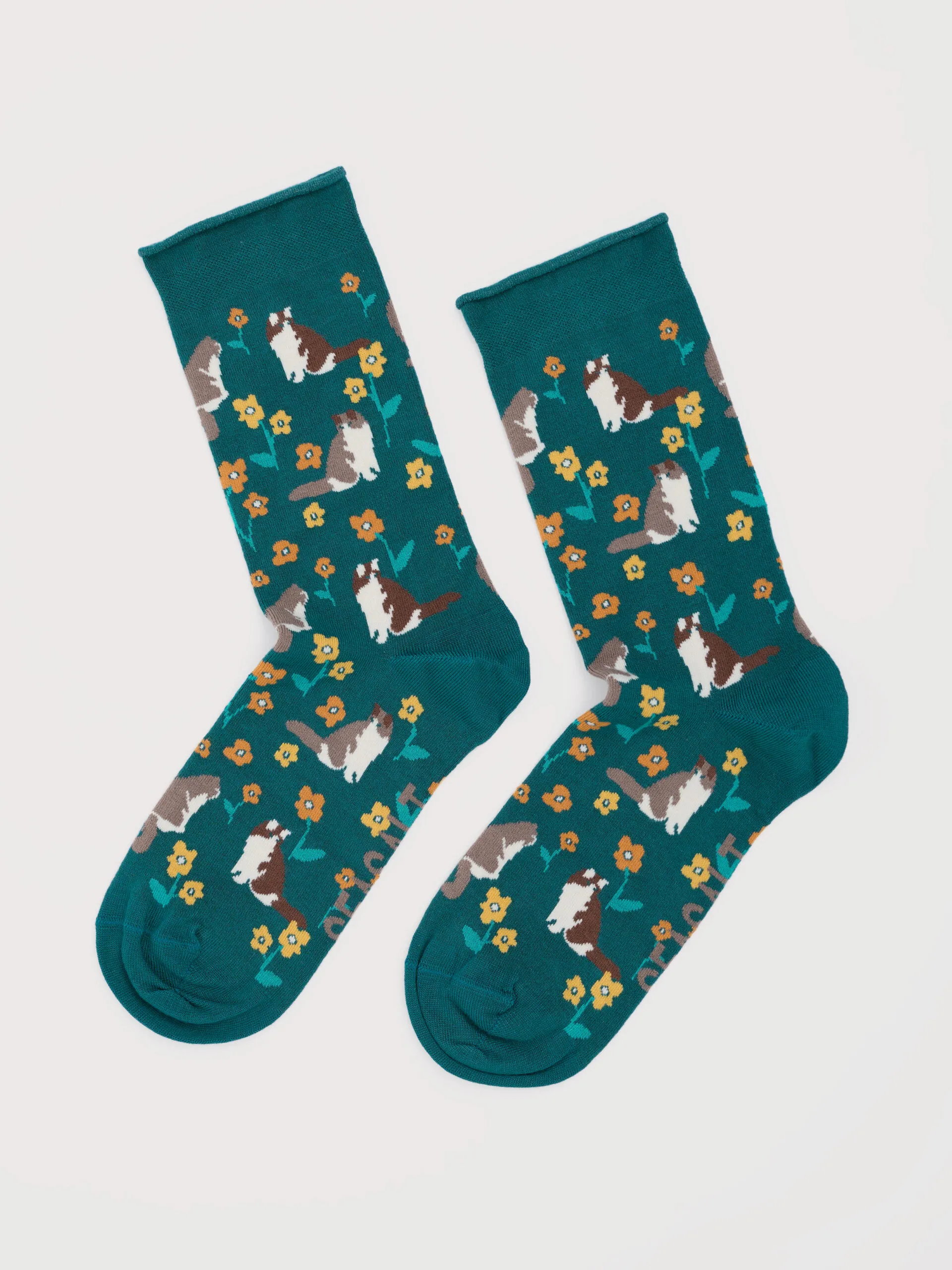 Women's Bamboo Arty Socks - Lazy Days Deep Dive