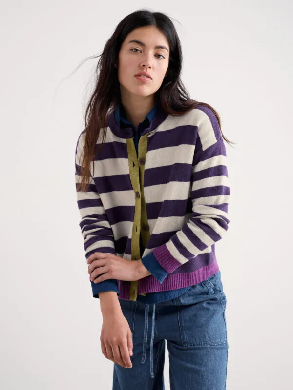 Pinwell Cardigan - Paars