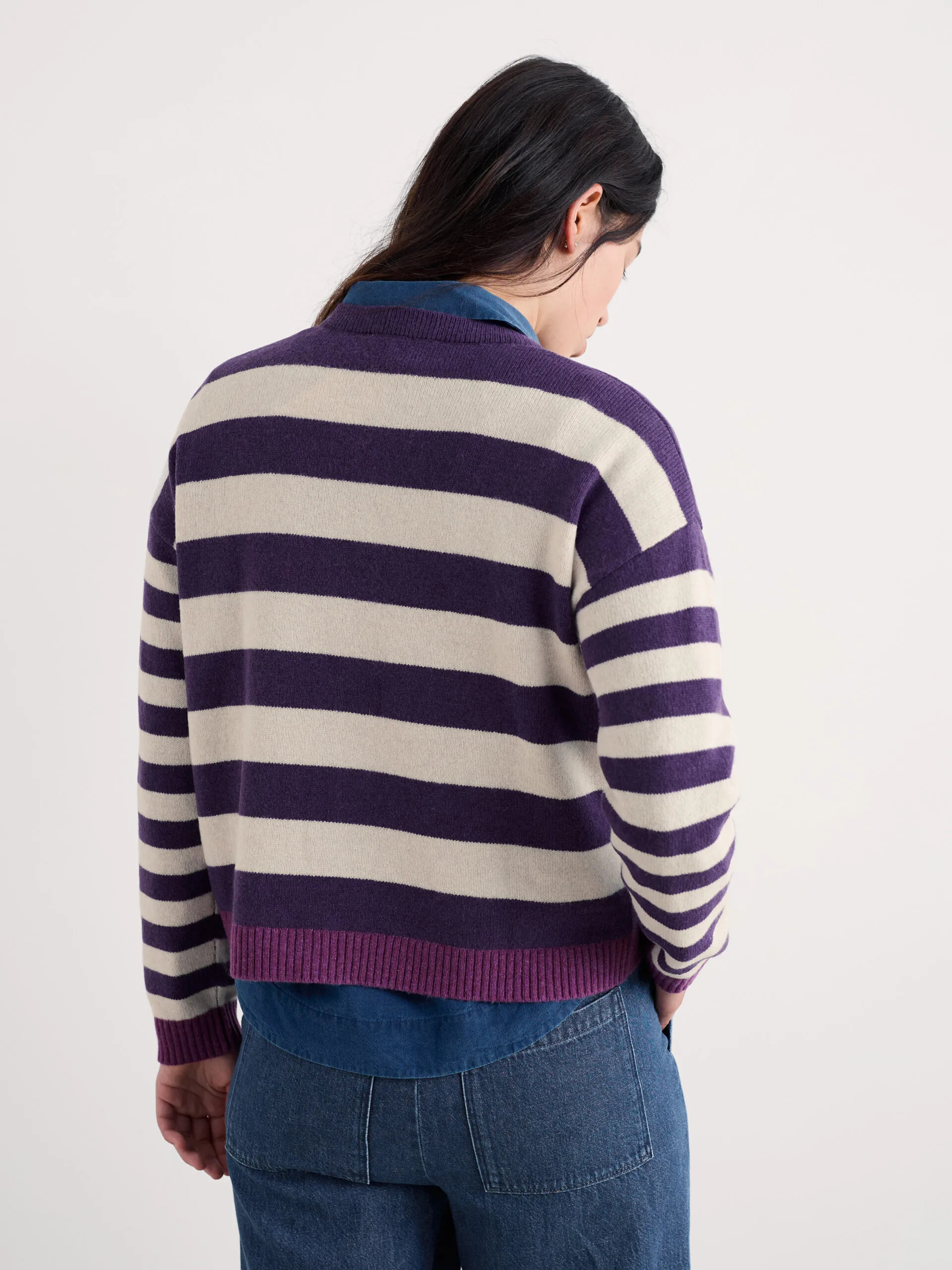 Pinwell Cardigan - Paars - Afbeelding 2