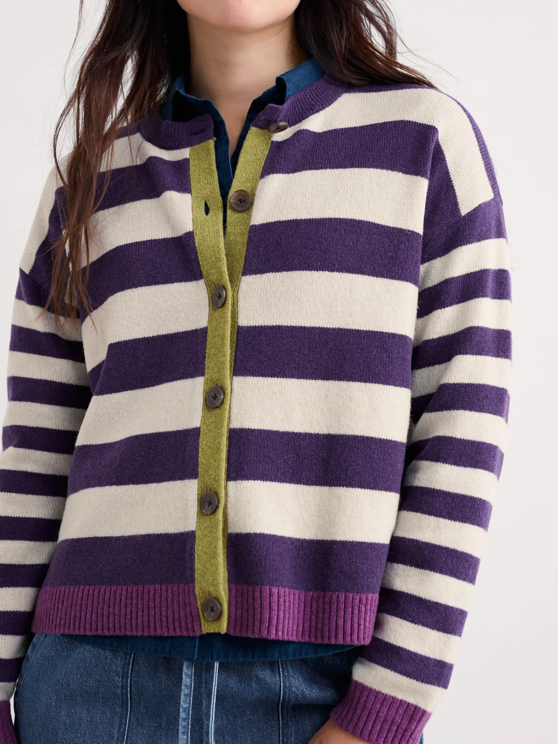 Pinwell Cardigan - Paars - Afbeelding 3