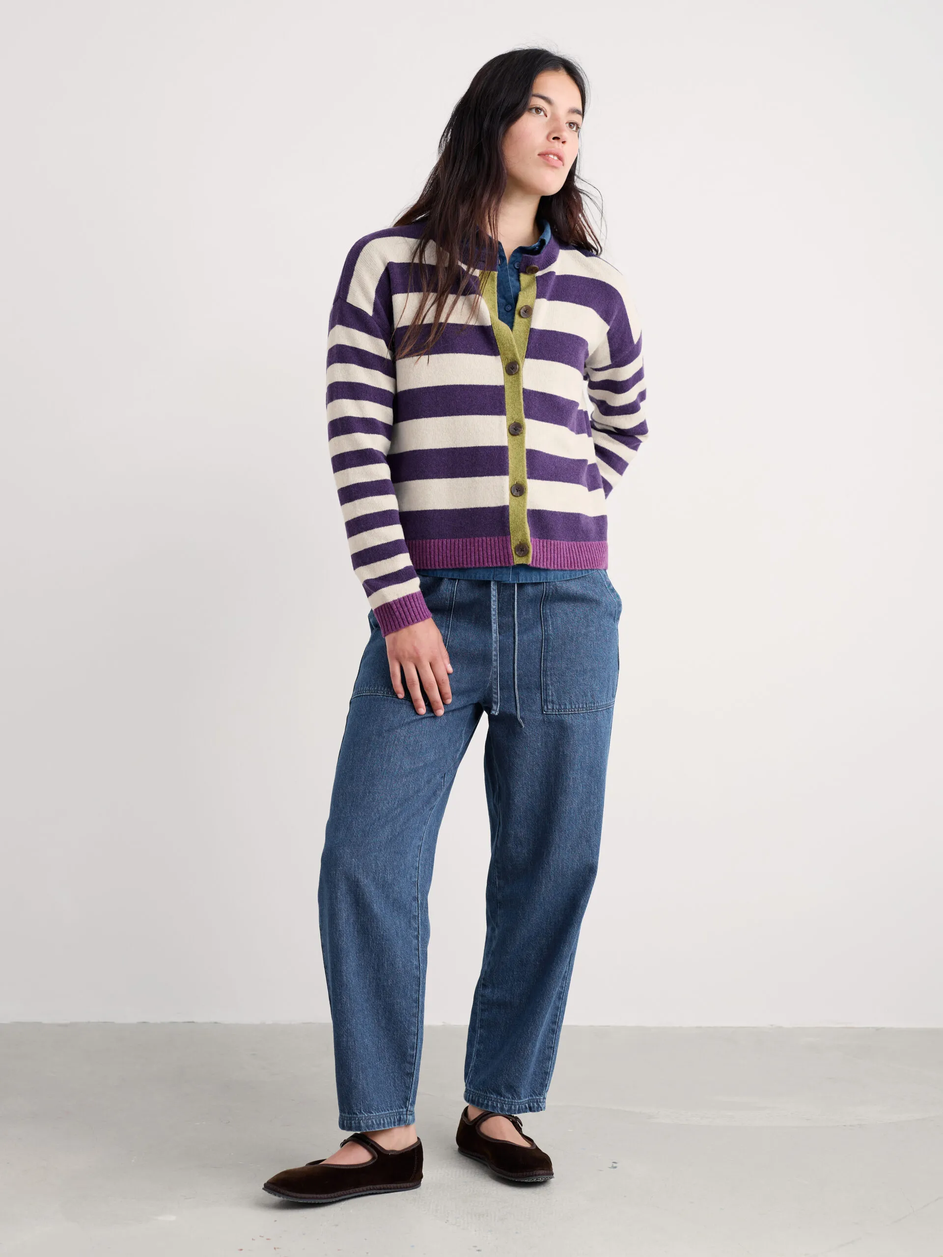 Pinwell Cardigan - Paars - Afbeelding 4