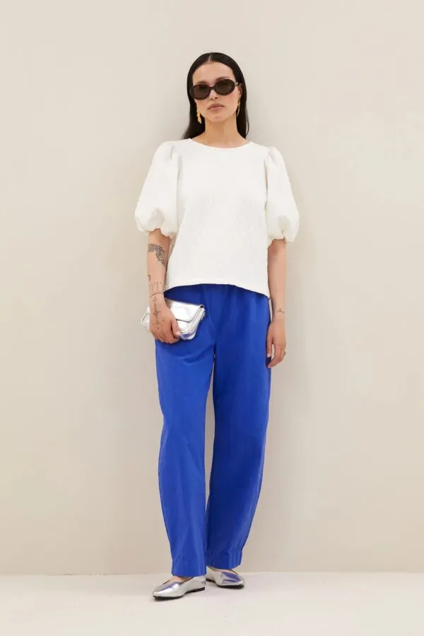 jet cheetah blouse - Off white