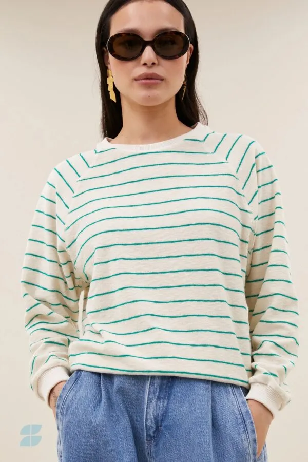 bonne slub sweater - Groen