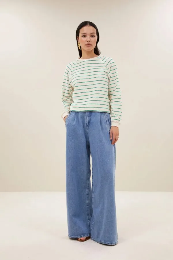bonne slub sweater - Groen