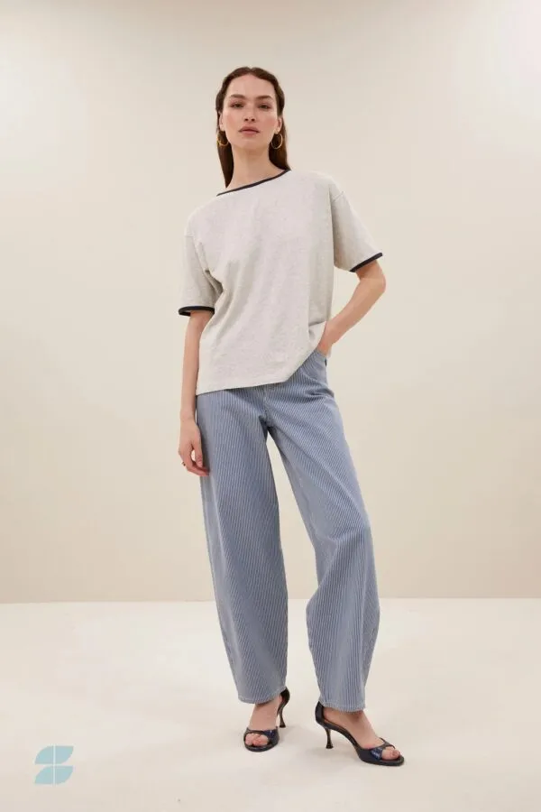 lew stripe pants - Blauw