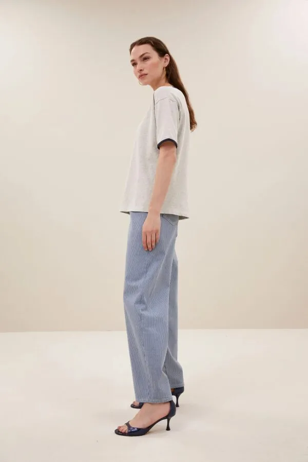 lew stripe pants - Blauw
