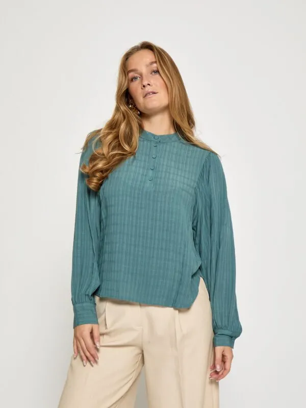 MSAnine Blouse - North Atlantic Melange