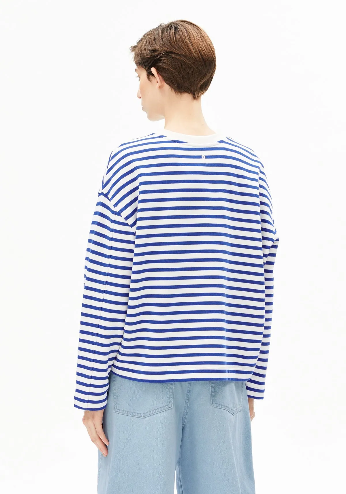 FRANKAA MAARLEN STRIPE SWEAT - Blauw - Afbeelding 2