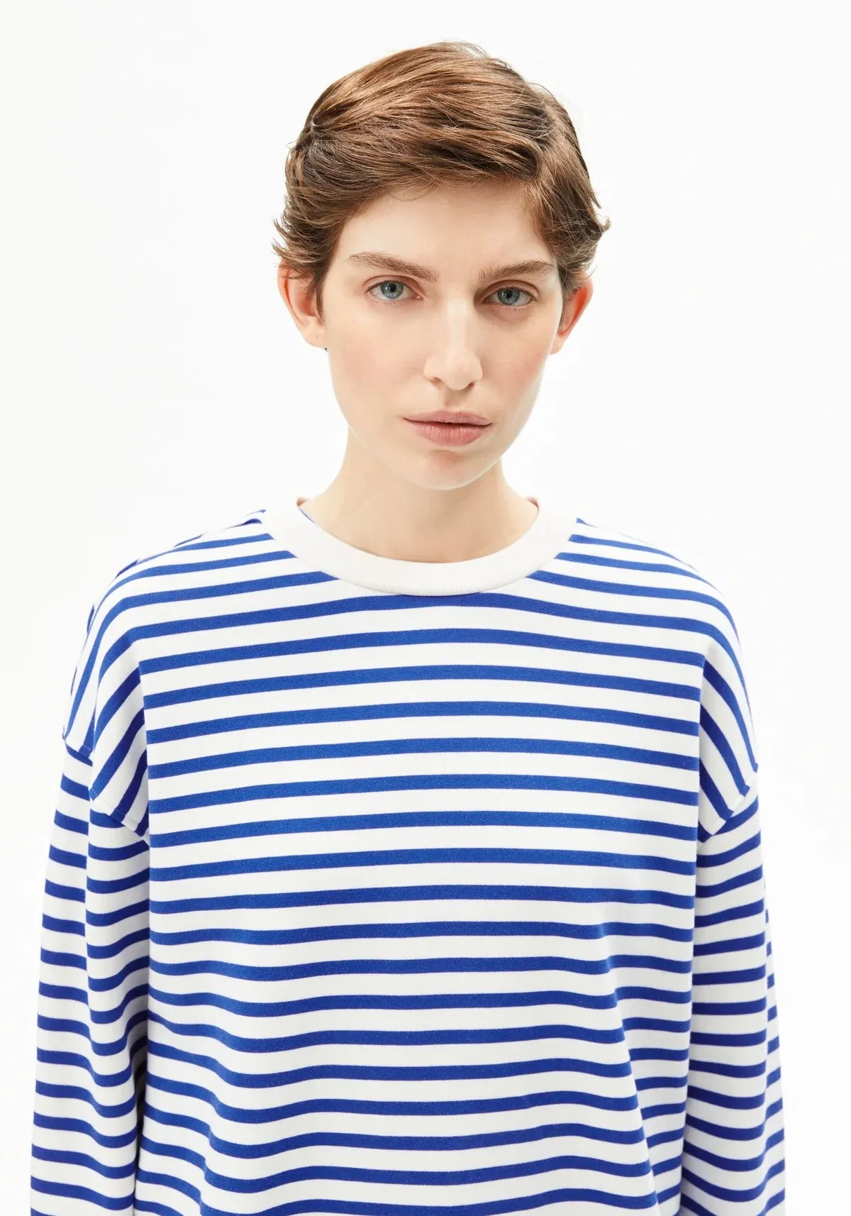 FRANKAA MAARLEN STRIPE SWEAT - Blauw - Afbeelding 5