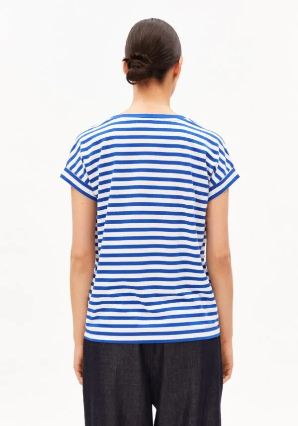 IDAARA STRIPES T-SHIRT - Blauw