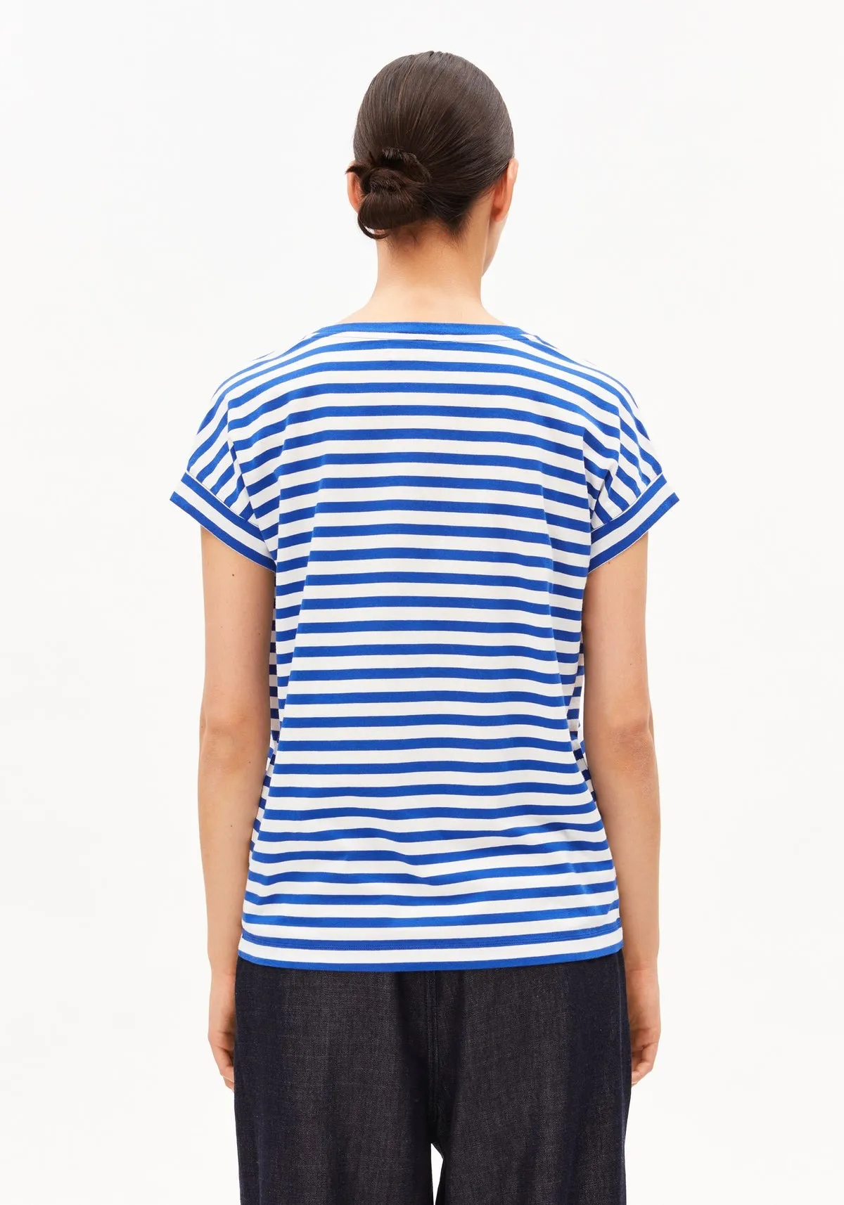 IDAARA STRIPES T-SHIRT - Blauw - Afbeelding 2
