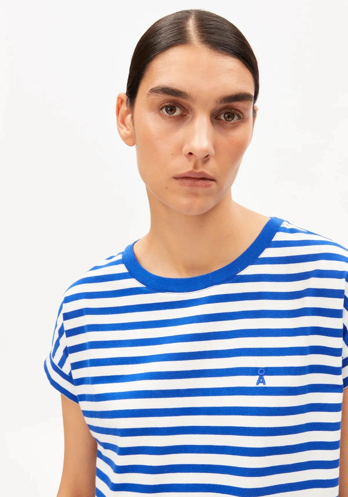 IDAARA STRIPES T-SHIRT - Blauw - Afbeelding 4