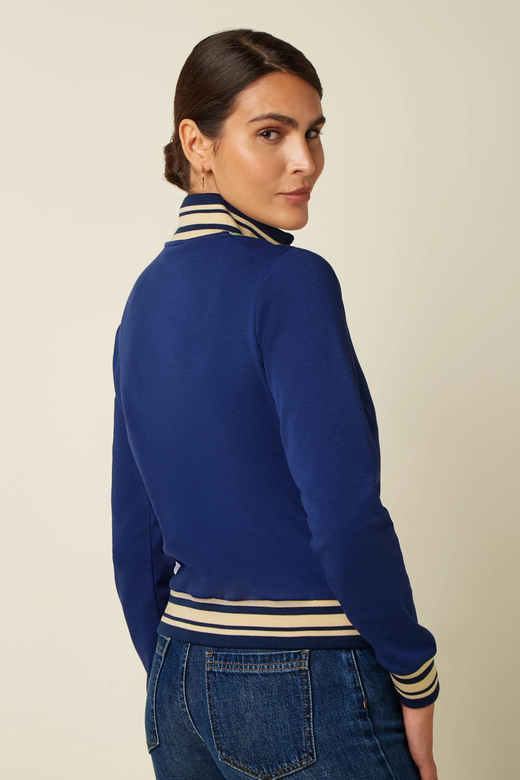 Colorblock Coljack Daytona Sweat - Beacon Blue - Afbeelding 2