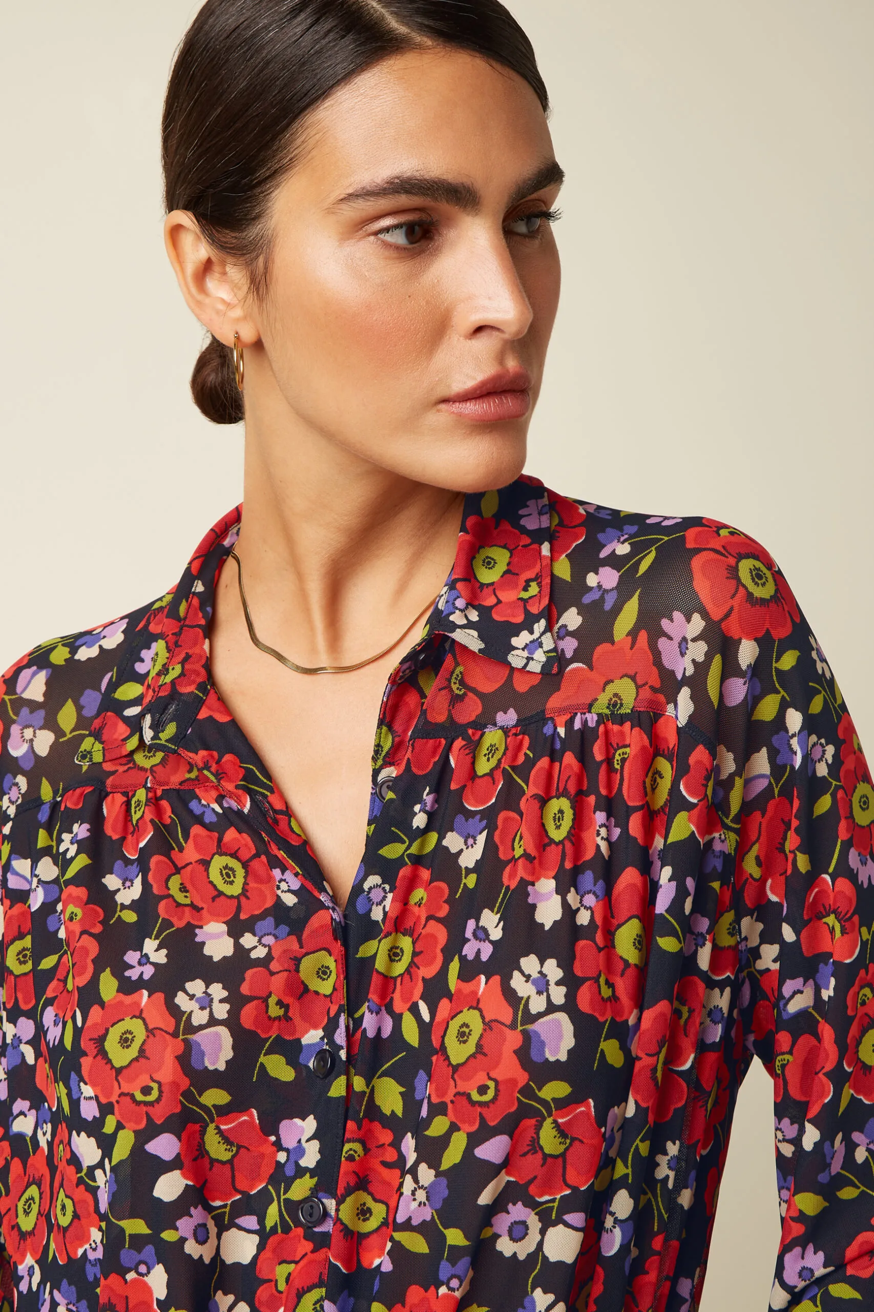 Leila Blouse Baia - Zwart - Afbeelding 3