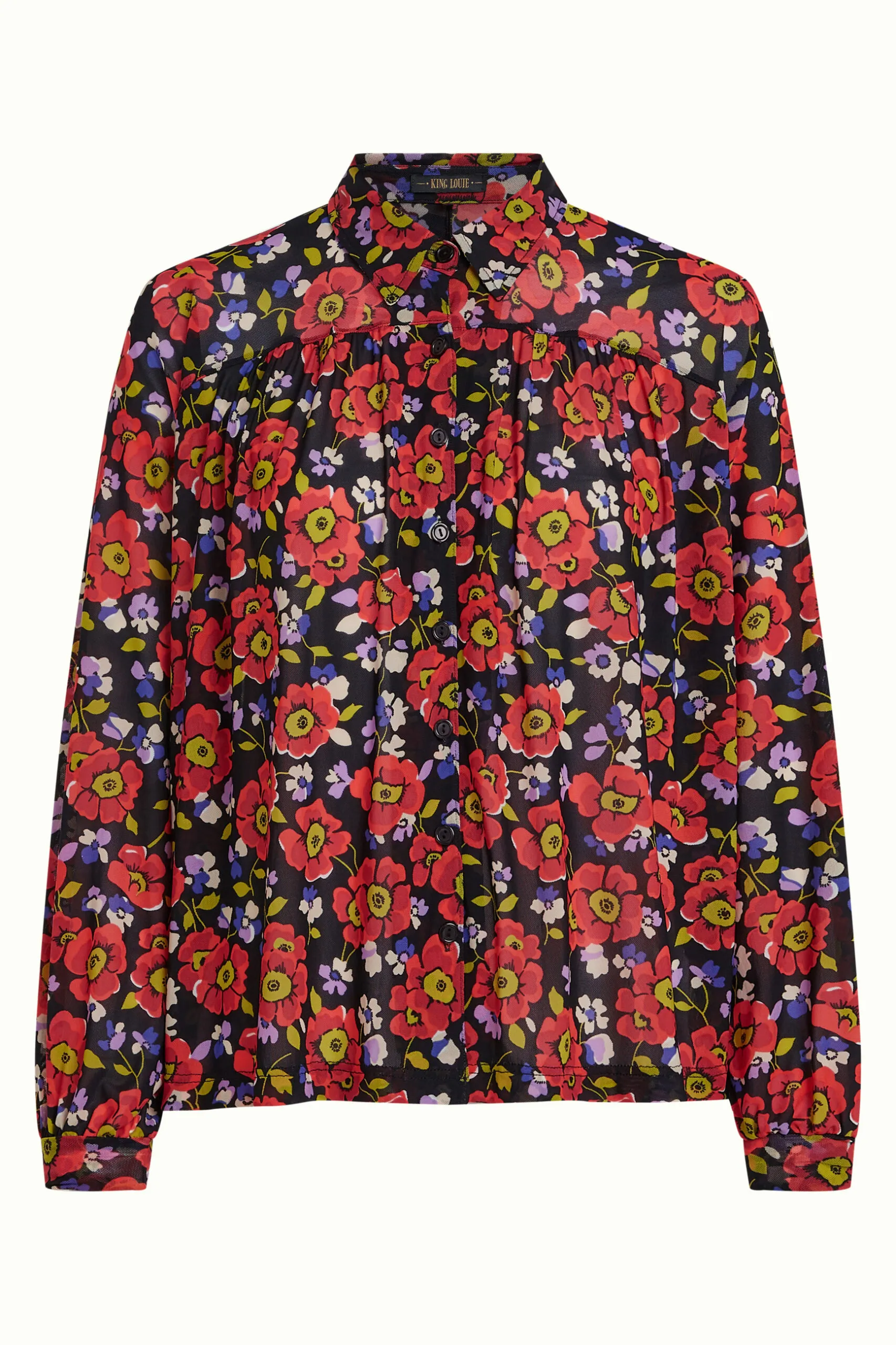 Leila Blouse Baia - Zwart - Afbeelding 5