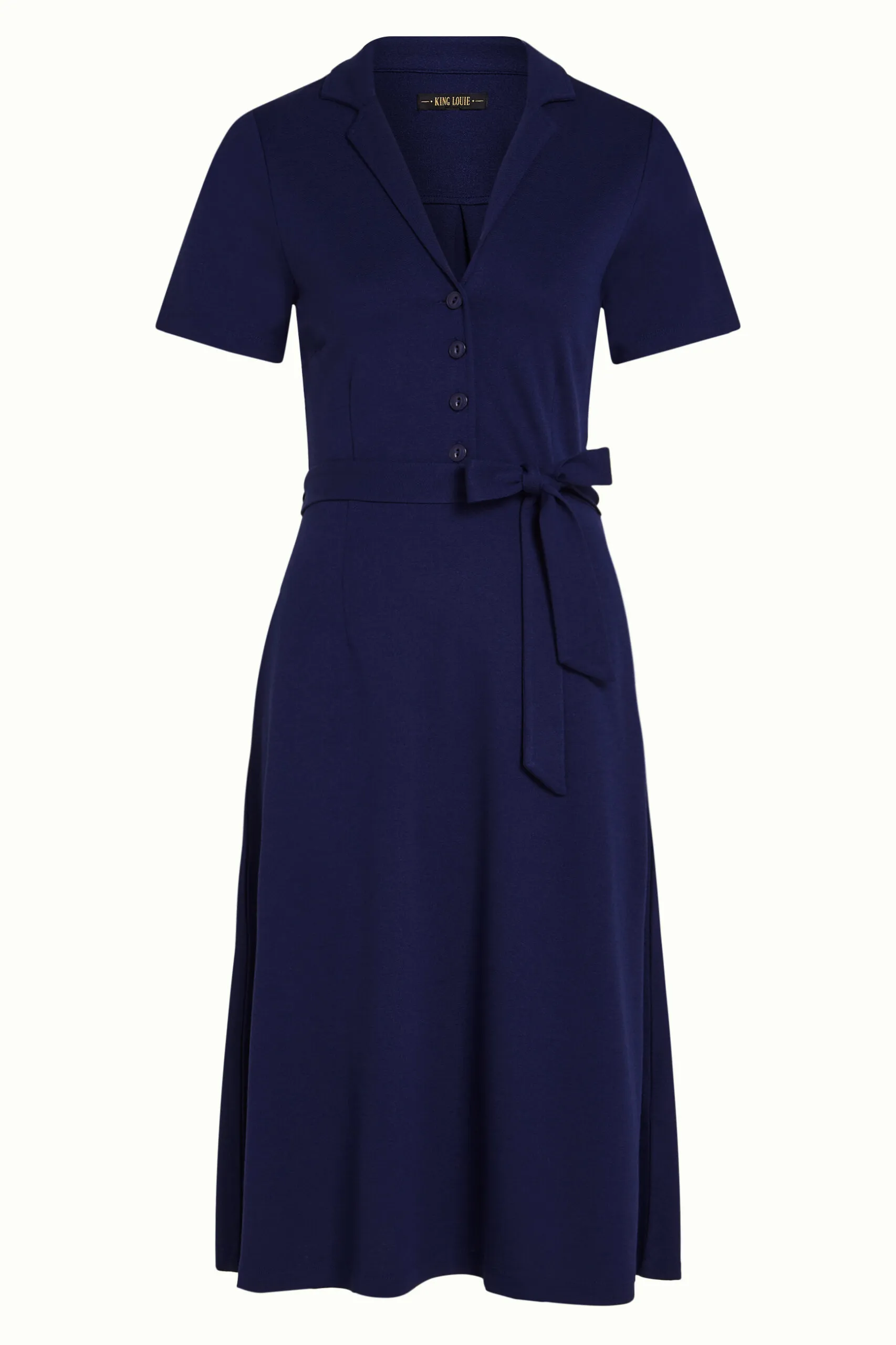 Lola Dress Milano Crepe - Beacon Blue - Afbeelding 5