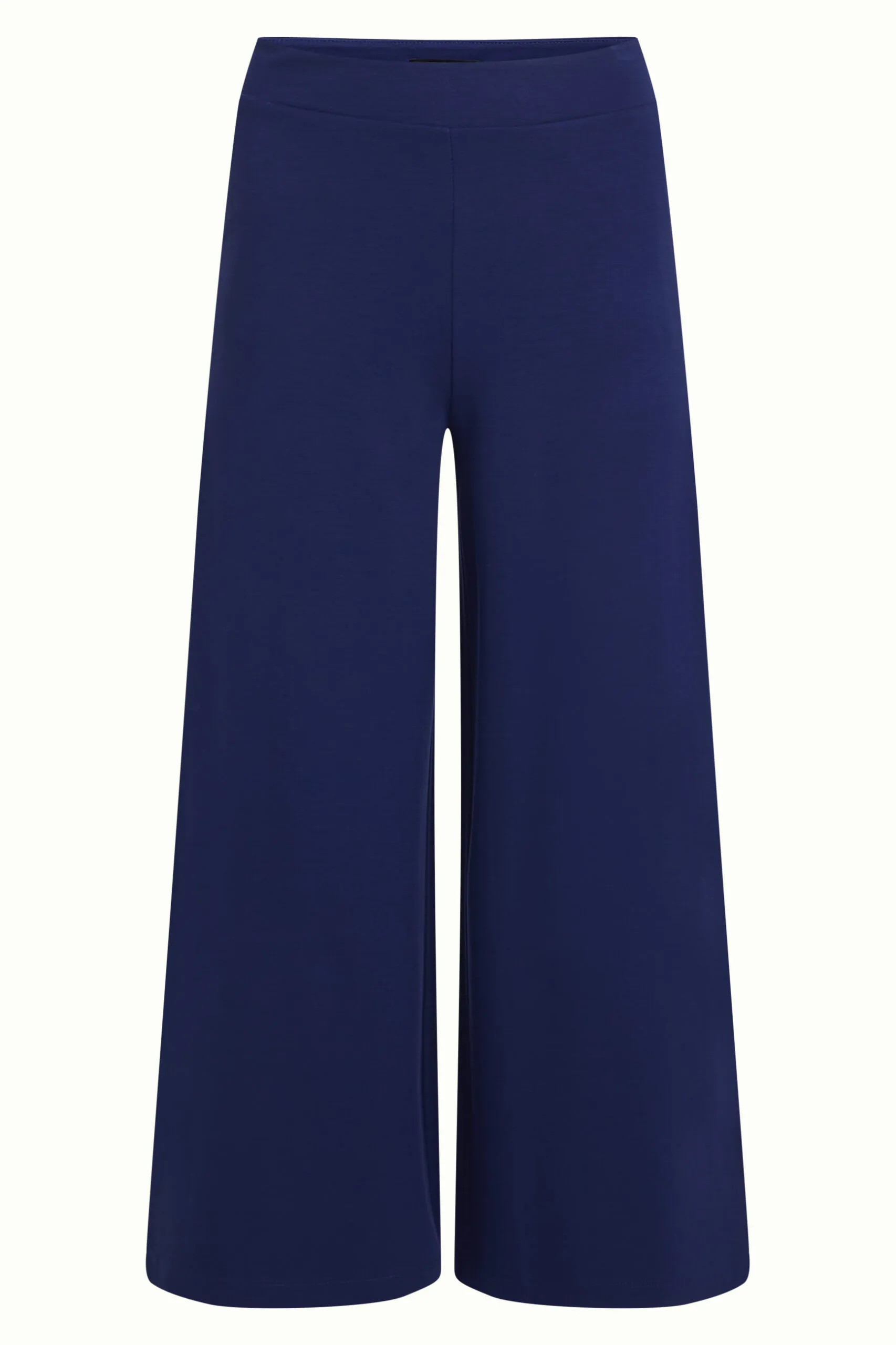 Border Palazzo Cropped Pants Milano Uni - Beacon Blue - Afbeelding 4