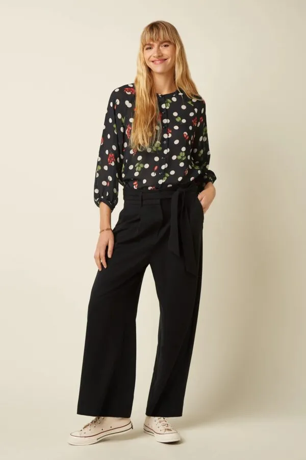 Cybil Blouse Briny - Zwart