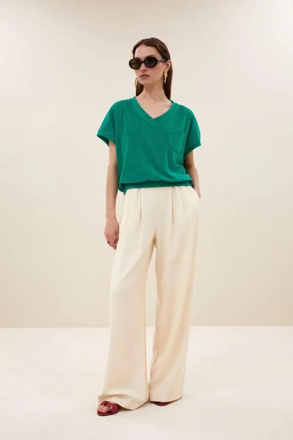 tyler slub top - Groen