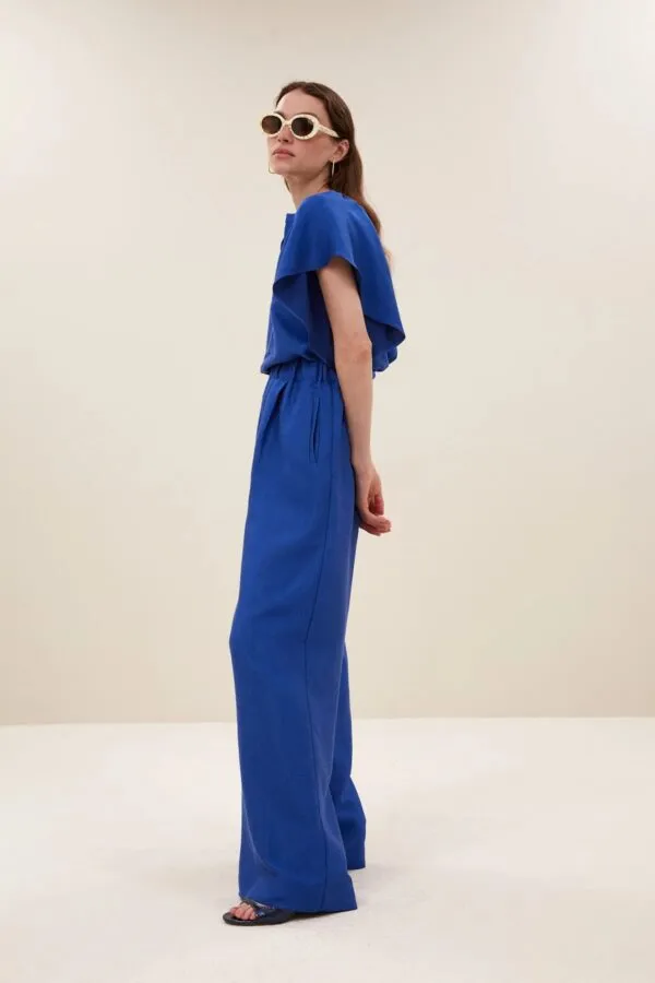 celin gloss pants - Blauw